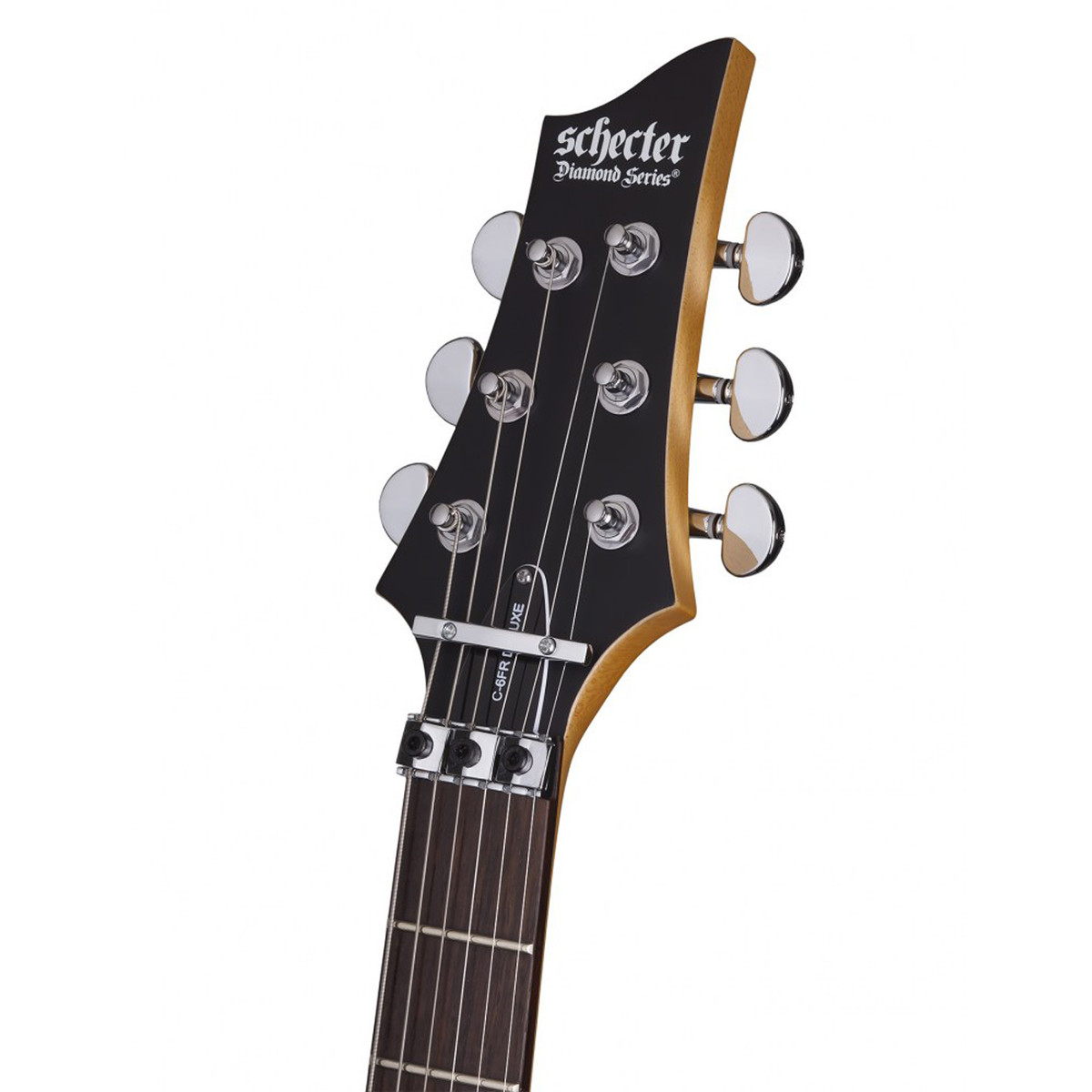 Schecter C-6 FR Deluxe Satin Black - Image 3