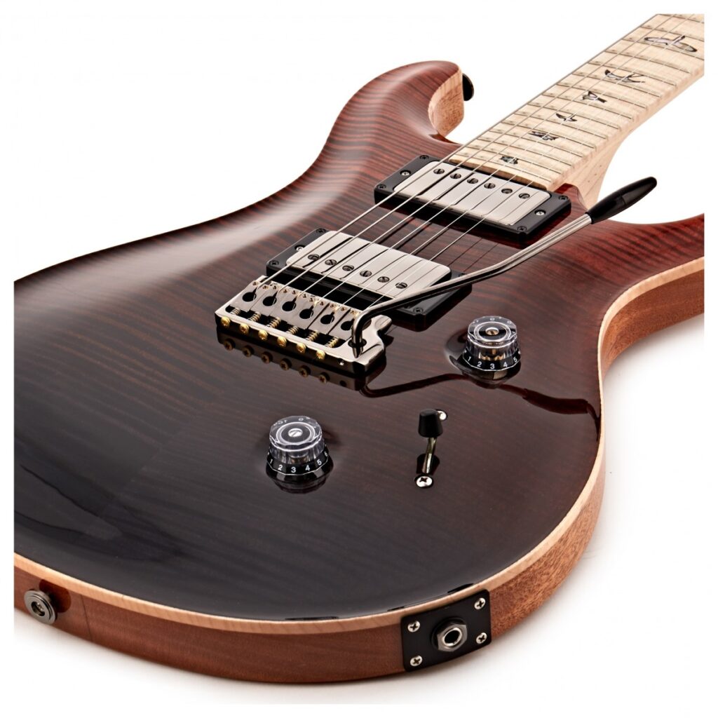 PRS Custom 24 Wood Library 10 Top Red/Grey Black Fade #0314873 (2021)