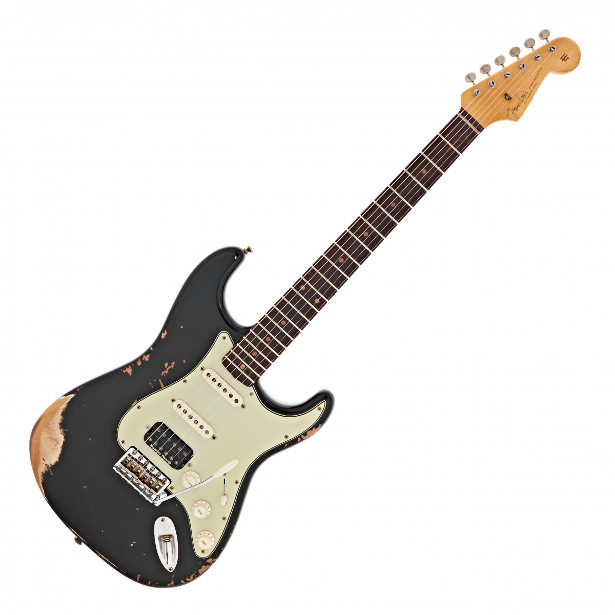 Fender Custom Shop 59 Stratocaster Heavy Relic RW Black #R138229 - Image 1