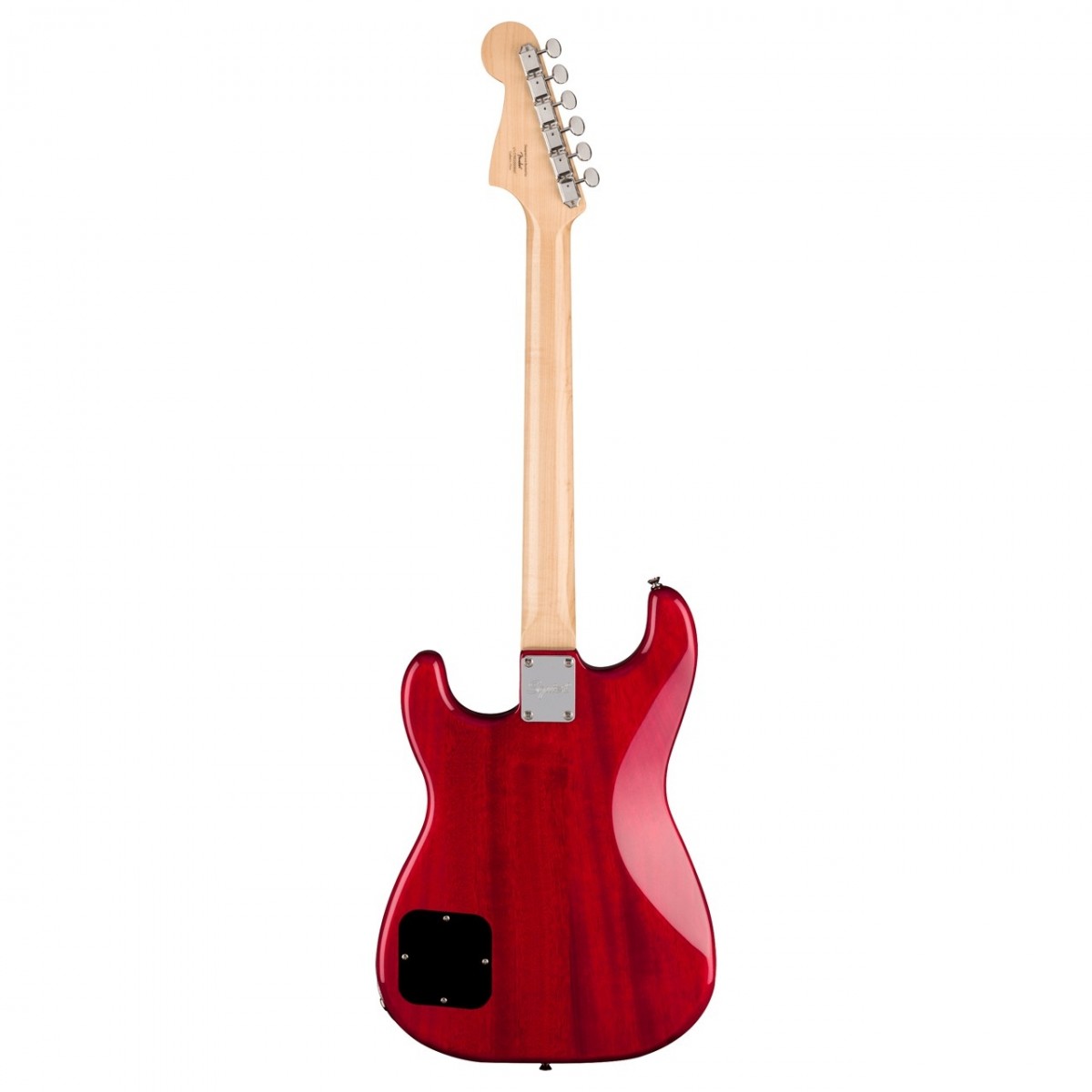 Squier Paranormal Strat-O-Sonic Crimson Red Transparent - Image 2