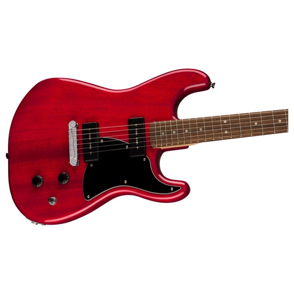 Squier Paranormal Strat-O-Sonic Crimson Red Transparent