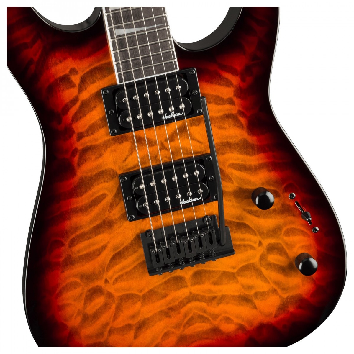 Jackson JS Series Dinky JS20 DKQ 2PT Transparent Tobacco Burst - Image 3