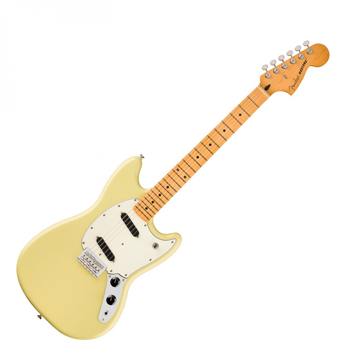 Fender Player II Mustang MN Hialeah Yellow - Image 1