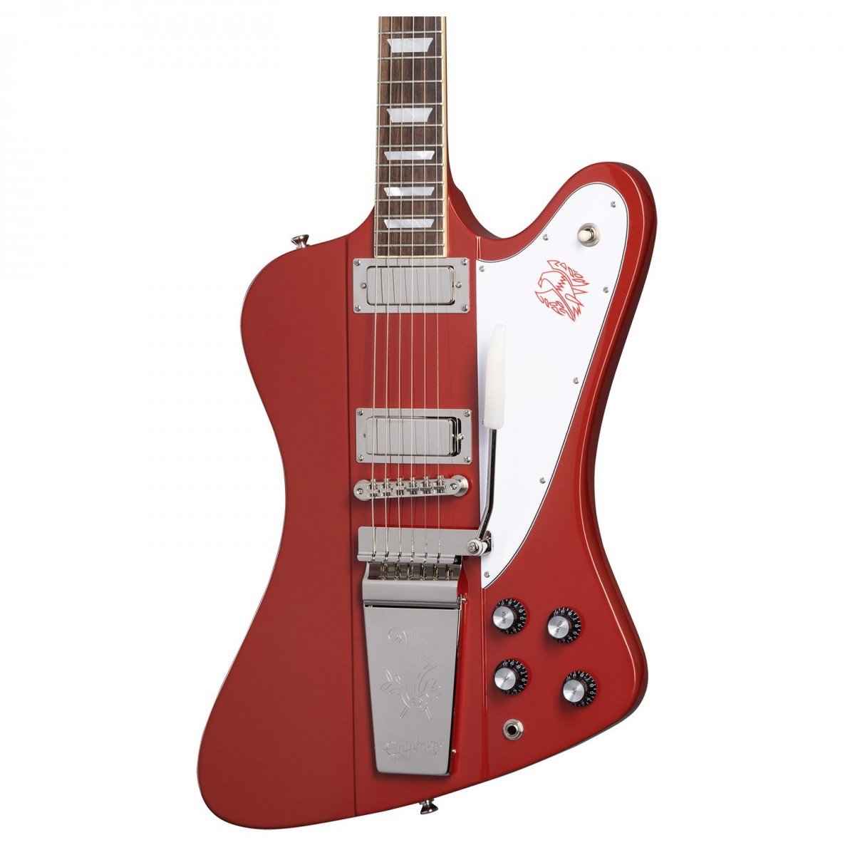 Epiphone 1963 Firebird V Maestro Vibrola Inspired by Gibson Custom Ember Red - Image 4
