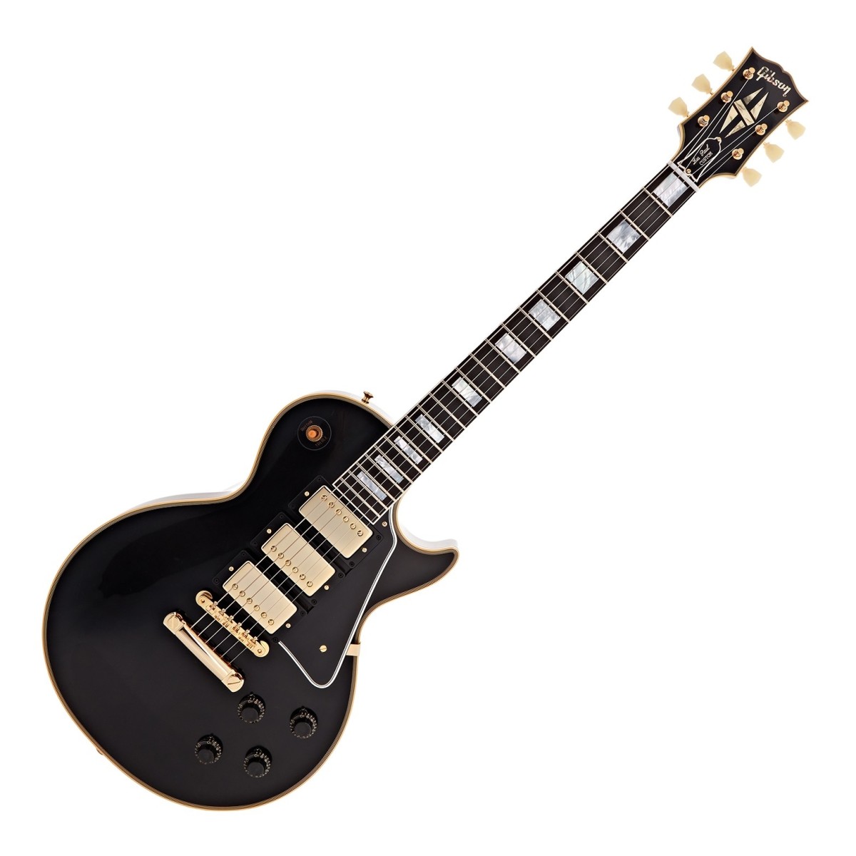 Gibson Custom 1957 Les Paul Custom Reissue 3-Pickup VOS Ebony #75813 - Image 1