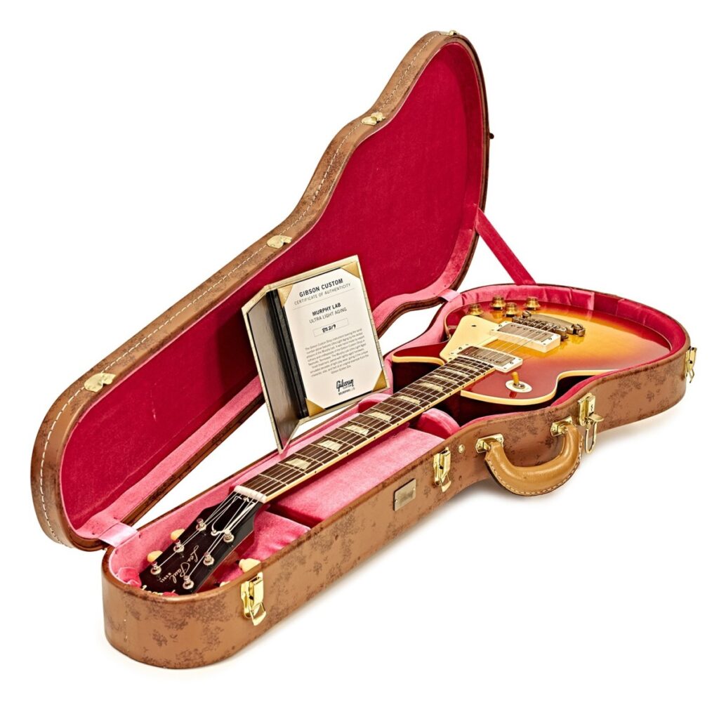 Gibson Custom 1958 Les Paul Standard Reissue Ultra Light Aged Washed Cherry Sunburst #85219