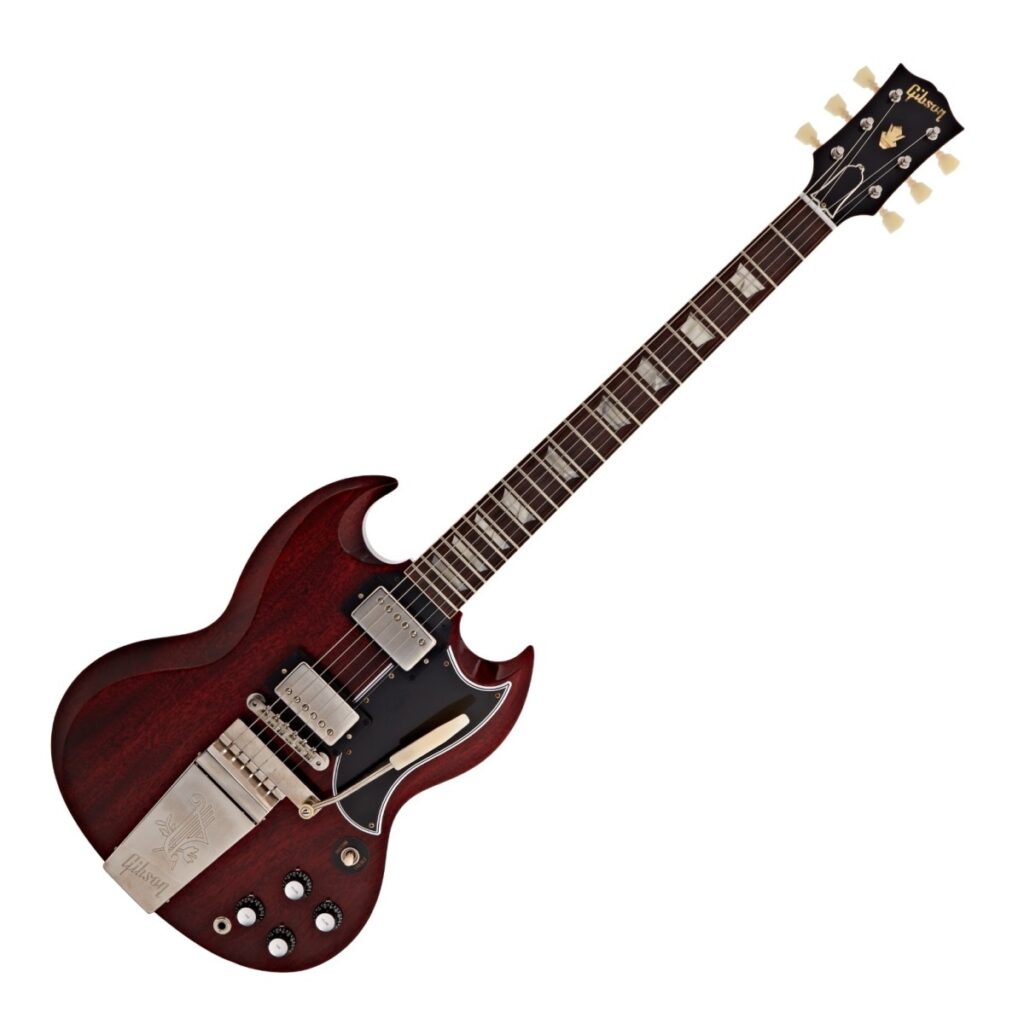 Gibson Custom 1964 SG Standard Reissue Maestro Vibrola VOS Cherry Red #501874