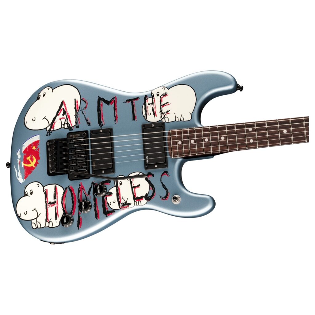 Fender Tom Morello Arm The Homeless Stratocaster RW Blue Ice Metallic