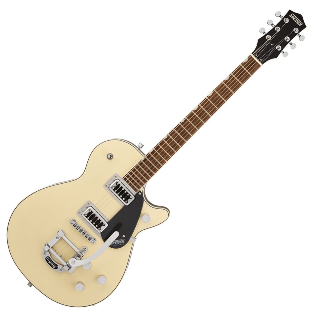 Gretsch G5230T Electromatic Jet FT Single-Cut with Bigsby Two-Tone Vintage White/London Grey