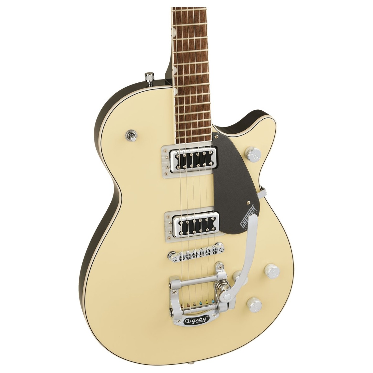 Gretsch G5230T Electromatic Jet FT Single-Cut with Bigsby Two-Tone Vintage White/London Grey - Image 3