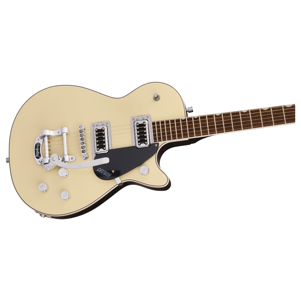 Gretsch G5230T Electromatic Jet FT Single-Cut with Bigsby Two-Tone Vintage White/London Grey - Image 4