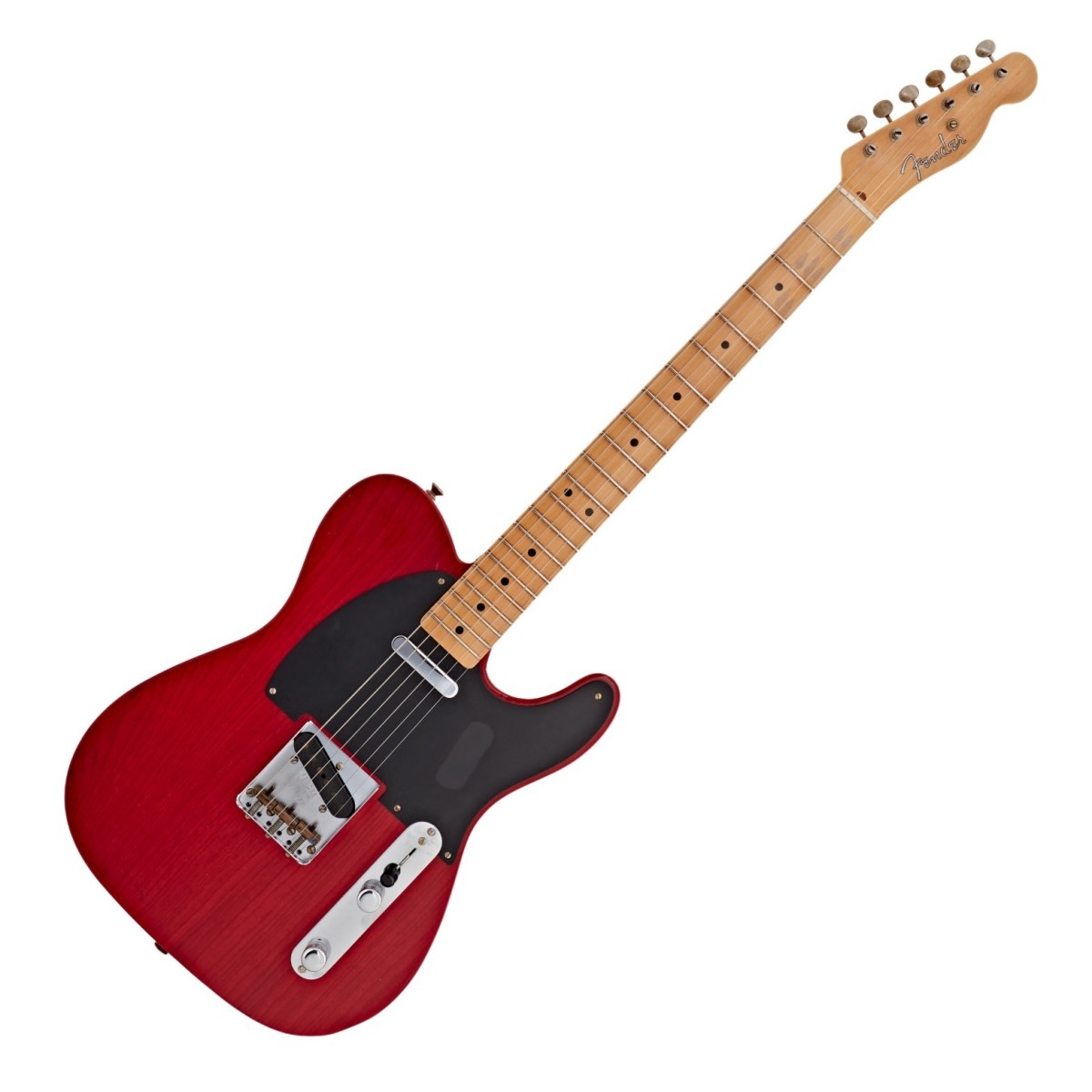 Fender Custom Shop 1951 Nocaster Journeyman Relic 1-P Rift Sawn Maple Neck Aged Crimson Transparent - Image 1