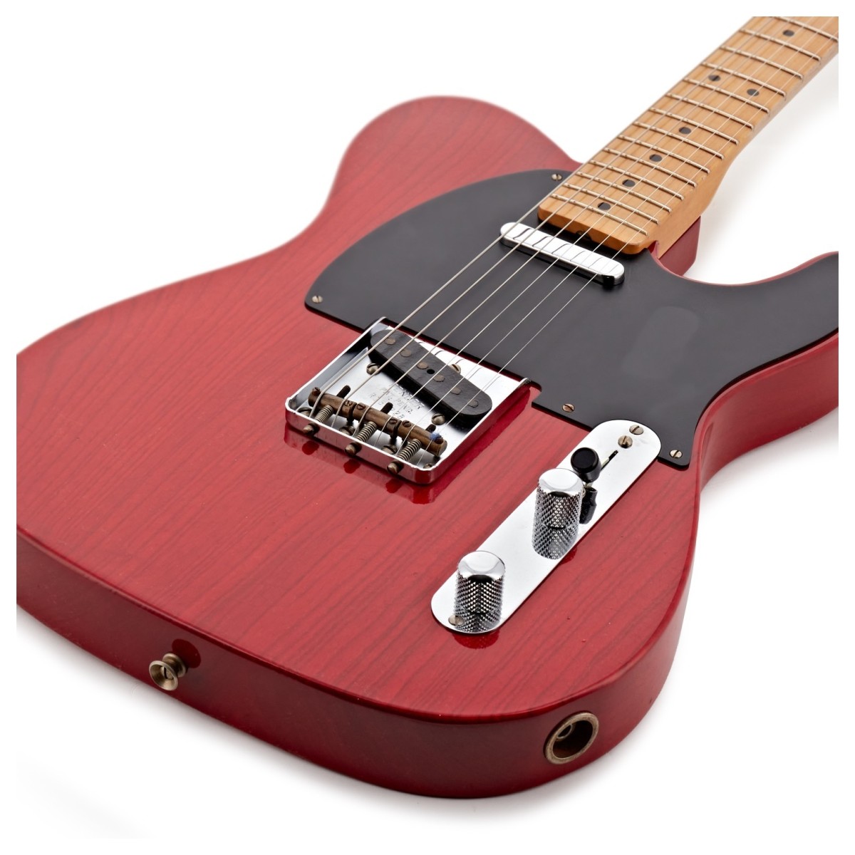 Fender Custom Shop 1951 Nocaster Journeyman Relic 1-P Rift Sawn Maple Neck Aged Crimson Transparent - Image 4