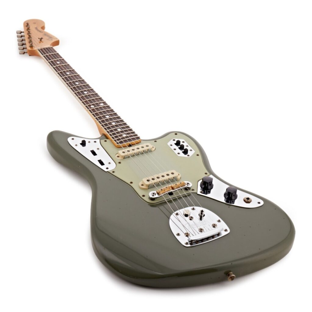 Fender Custom Shop 1965 Jaguar Journeyman Relic 3A RW Super Faded Olive Green Metallic