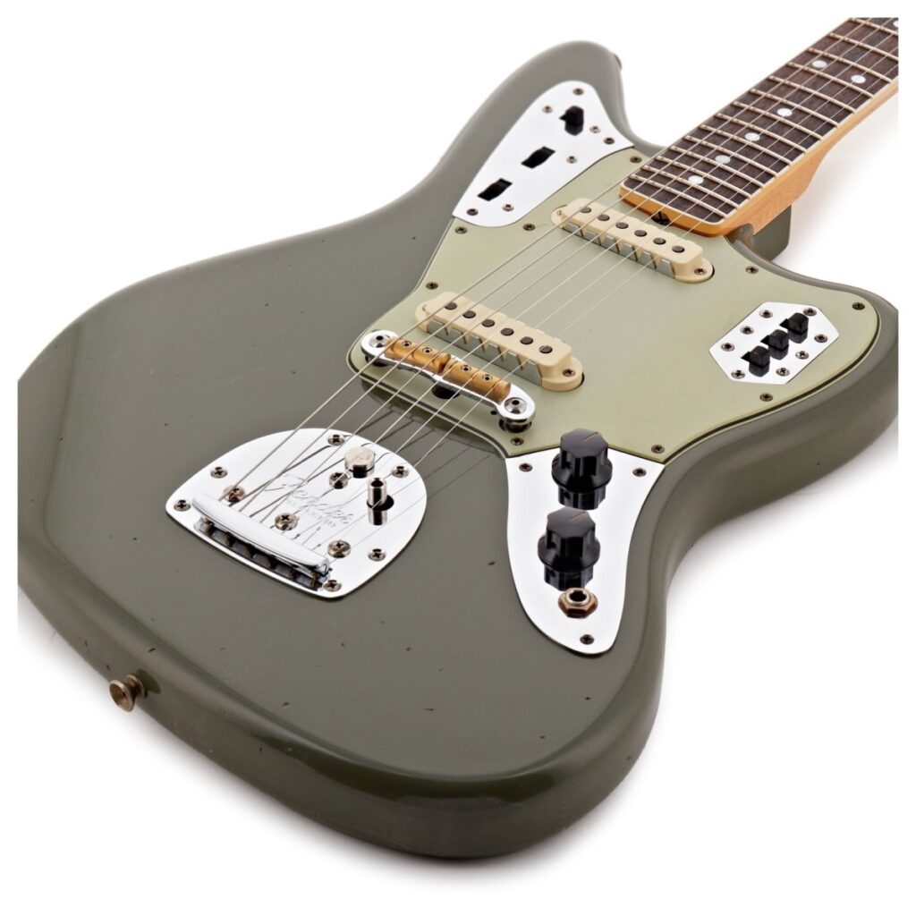 Fender Custom Shop 1965 Jaguar Journeyman Relic 3A RW Super Faded Olive Green Metallic