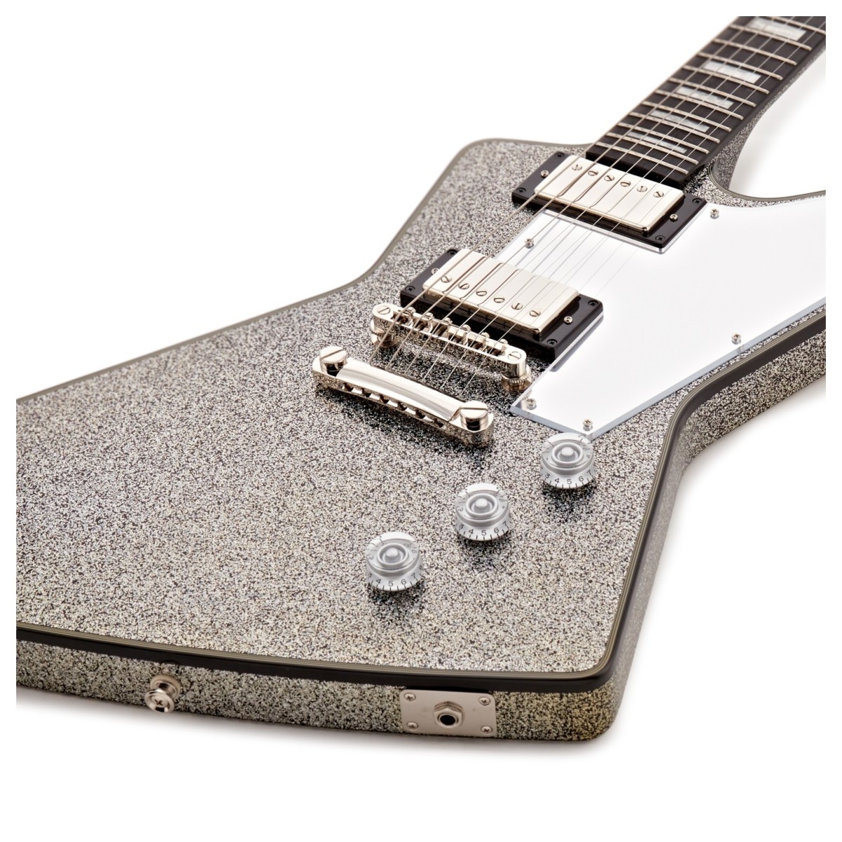 Epiphone Lzzy Hale Explorer Custom Black Diamond Holographic Sparkle - Image 3