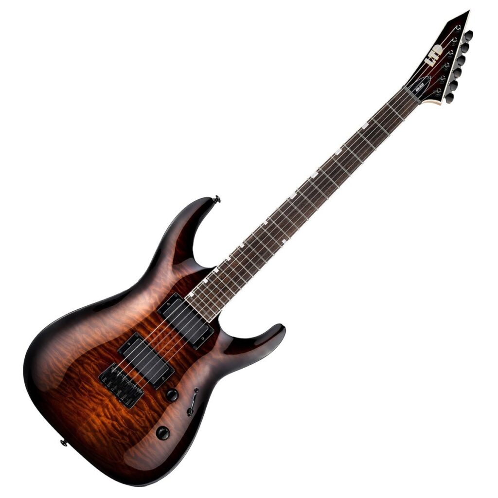 ESP LTD MH-200QM HT Dark Brown Sunburst