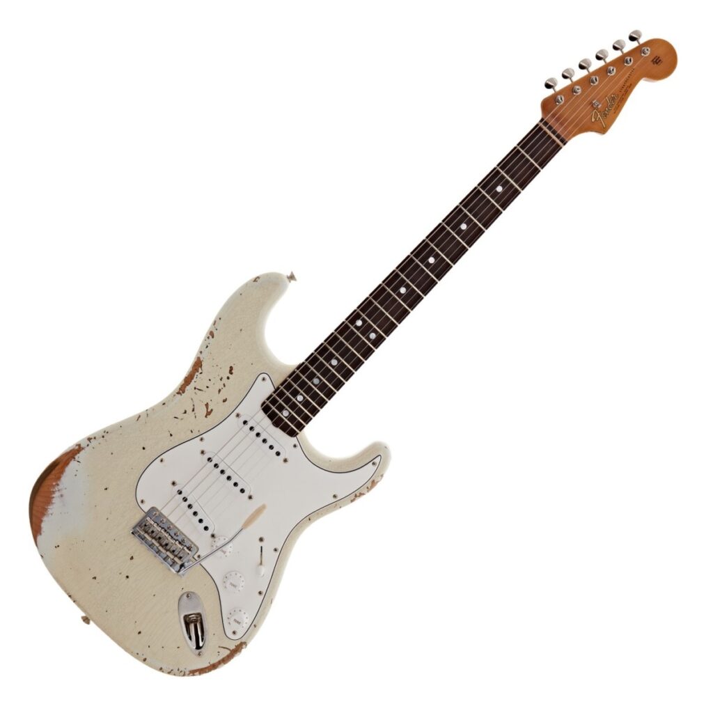 Fender Custom Shop Limited Edition 65 Strat Heavy Relic w/ CC Hardware Aged Olympic White