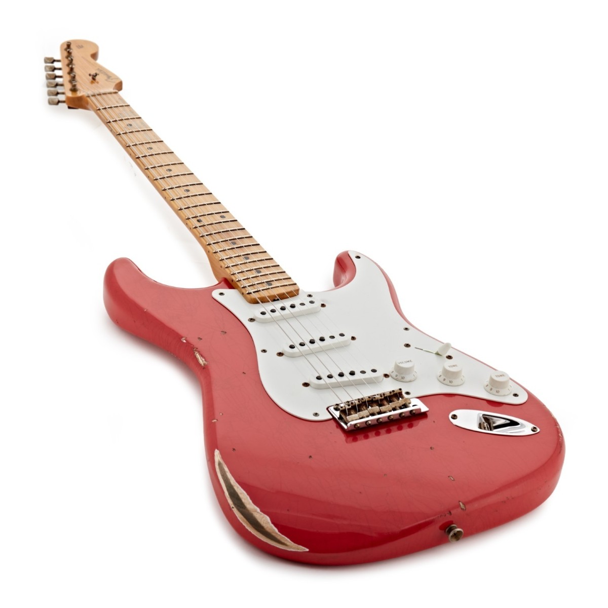 Fender Custom Shop Special Edition 58 Compound Radius Stratocaster Relic Aged Fiesta Red - Image 3