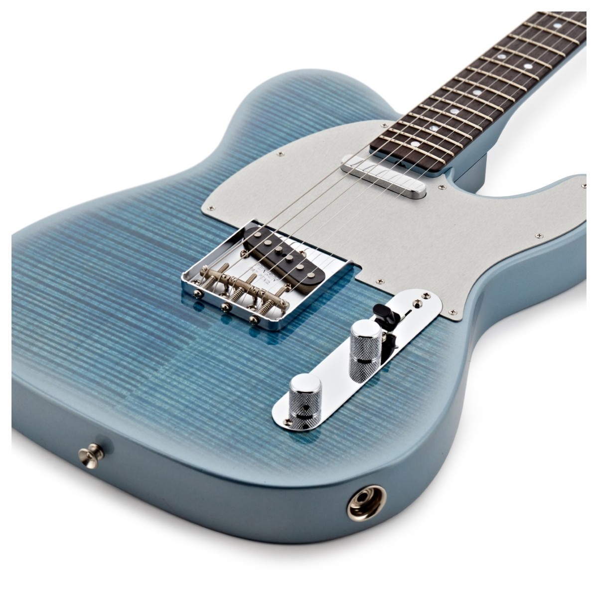 Fender Custom Shop Master Built by Austin MacNutt 60s 5A Flame Top Tele NOS RW Ice Blue Met Burst - Image 4