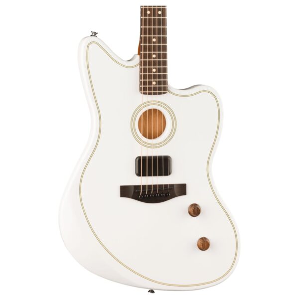 Fender Limited Edition Acoustasonic Standard Jazzmaster Arctic Gold - Image 2