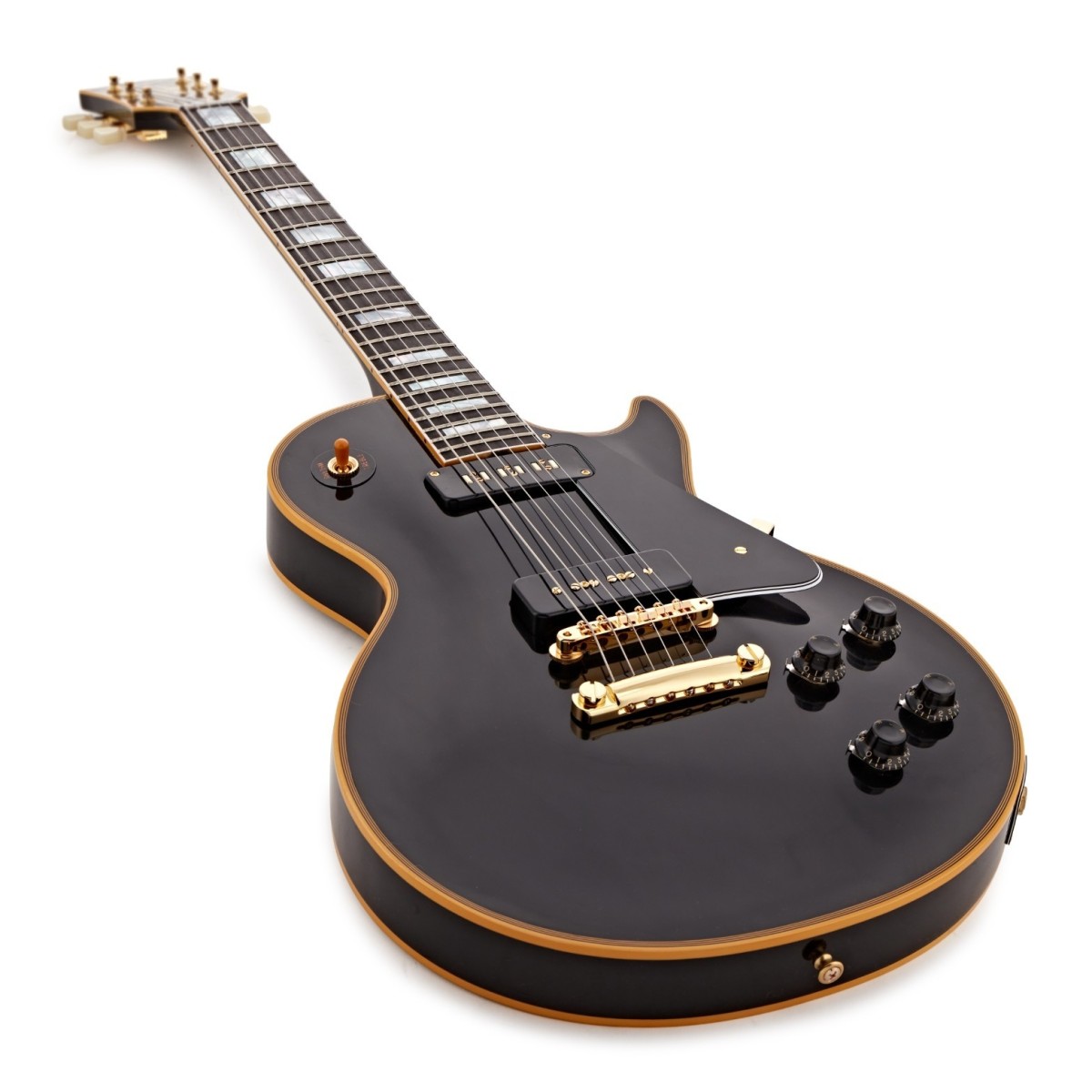 Gibson Custom 1954 Les Paul Custom Staple Pickup Reissue VOS Ebony #46025 - Image 3