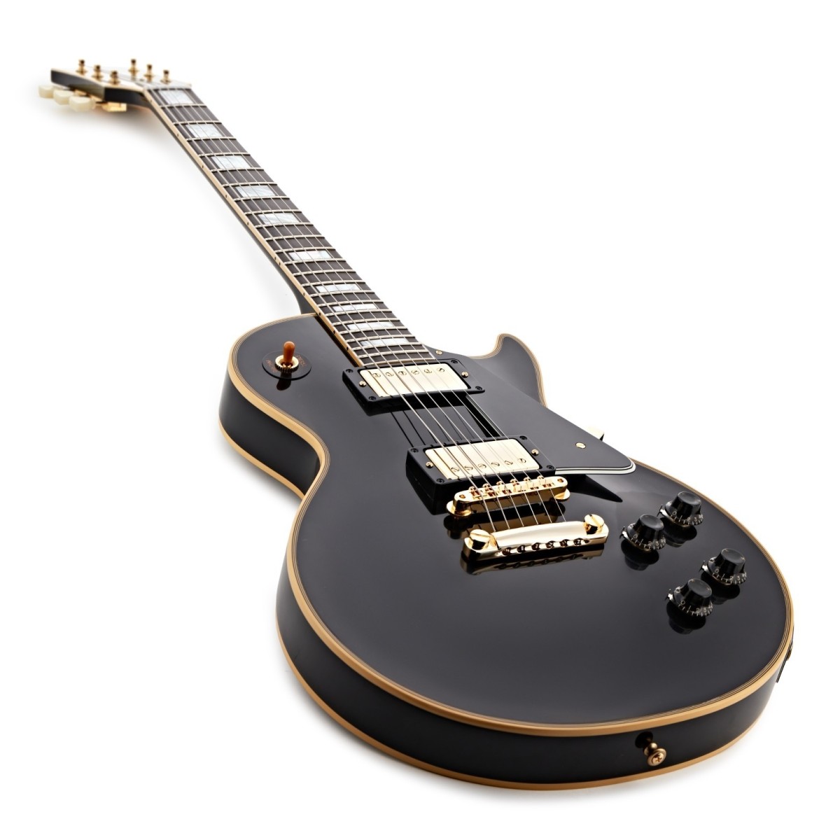 Gibson Custom 1957 Les Paul Custom Reissue 2-Pickup VOS Ebony #751129 - Image 3