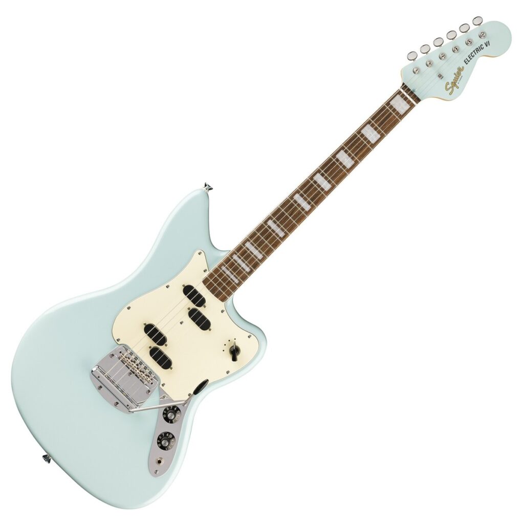 Squier Paranormal Electric VI Daphne Blue
