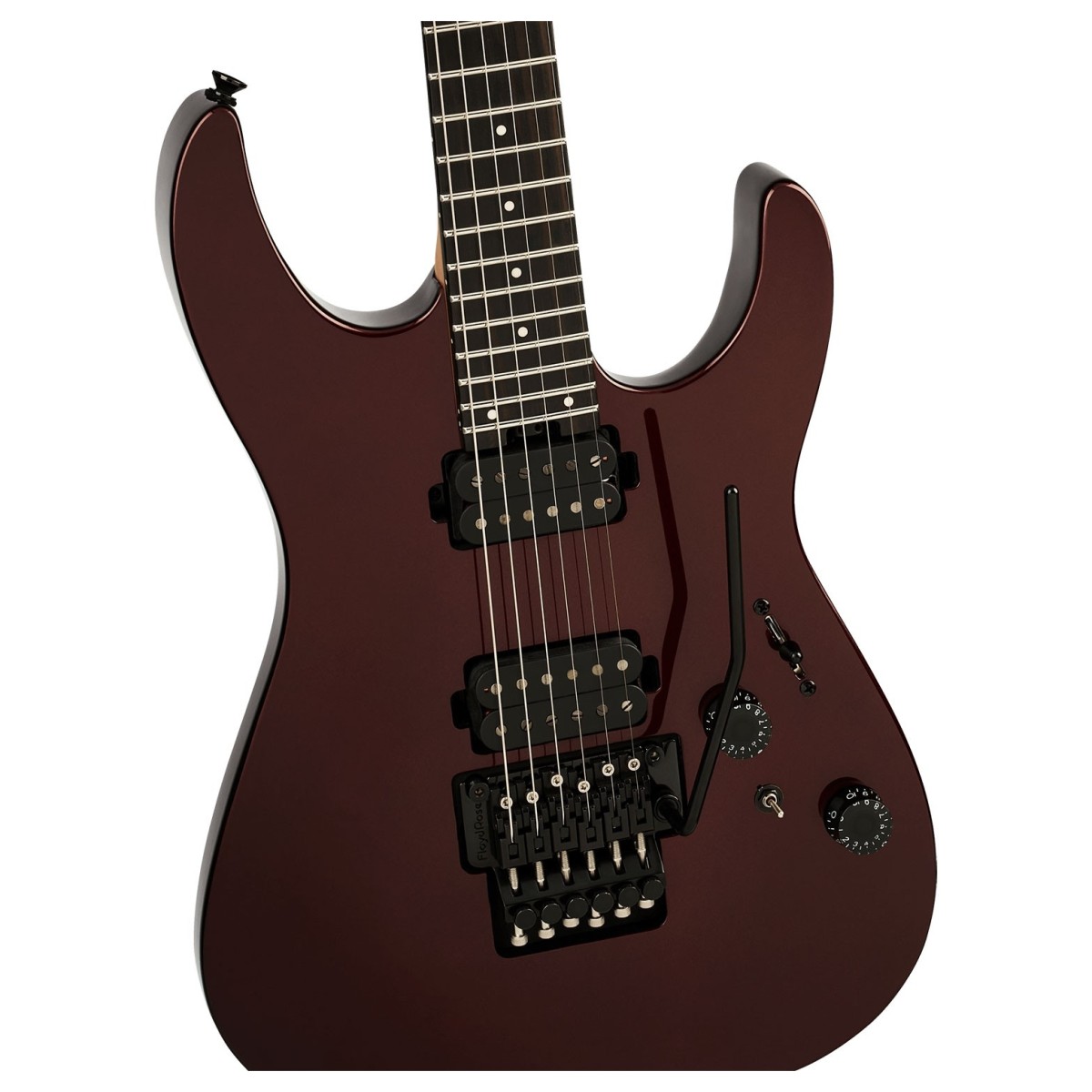 Charvel Pro-Mod Plus Dinky DK24 HH FR EB Ebony Fingerboard Crimson Eclipse - Image 3