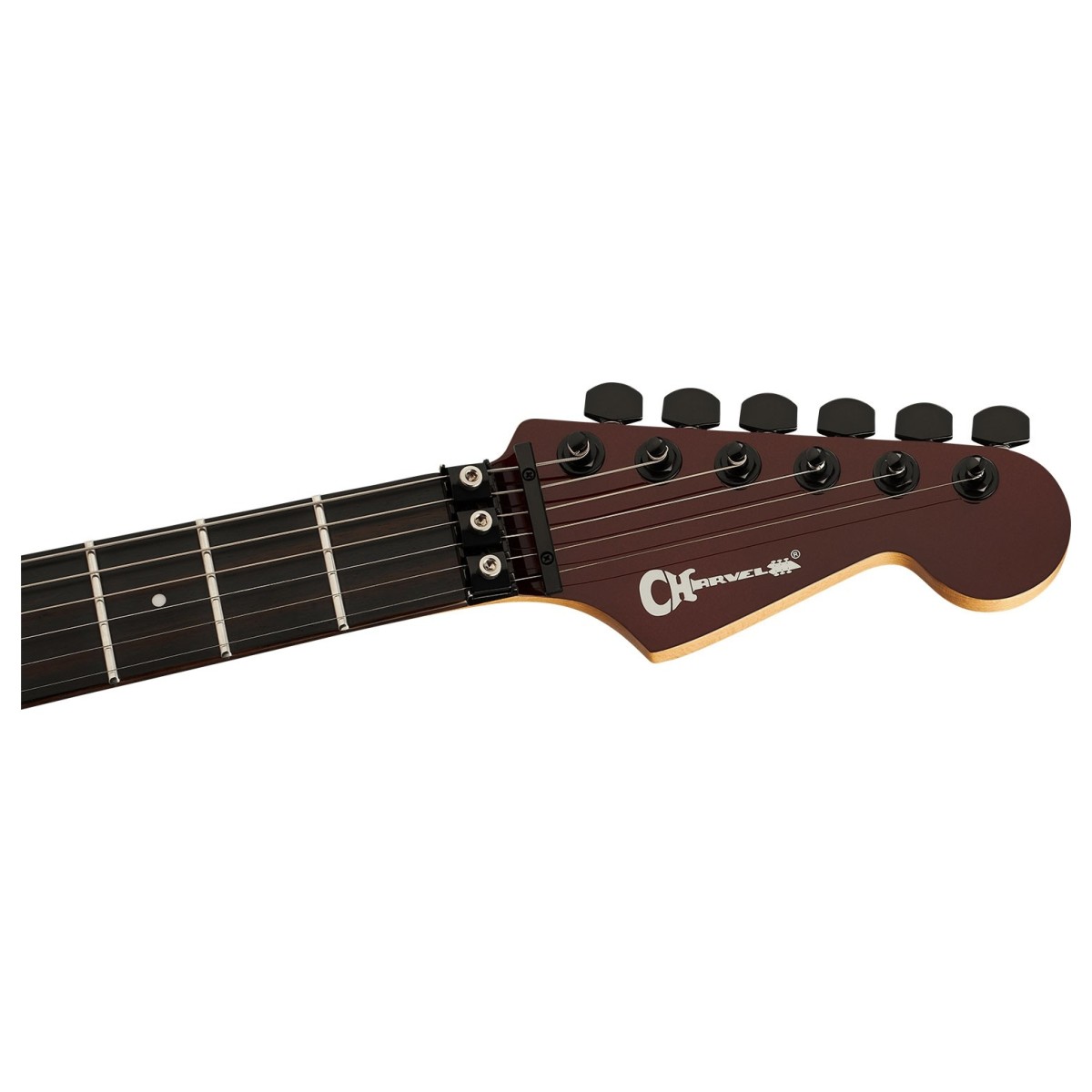 Charvel Pro-Mod Plus Dinky DK24 HH FR EB Ebony Fingerboard Crimson Eclipse - Image 4
