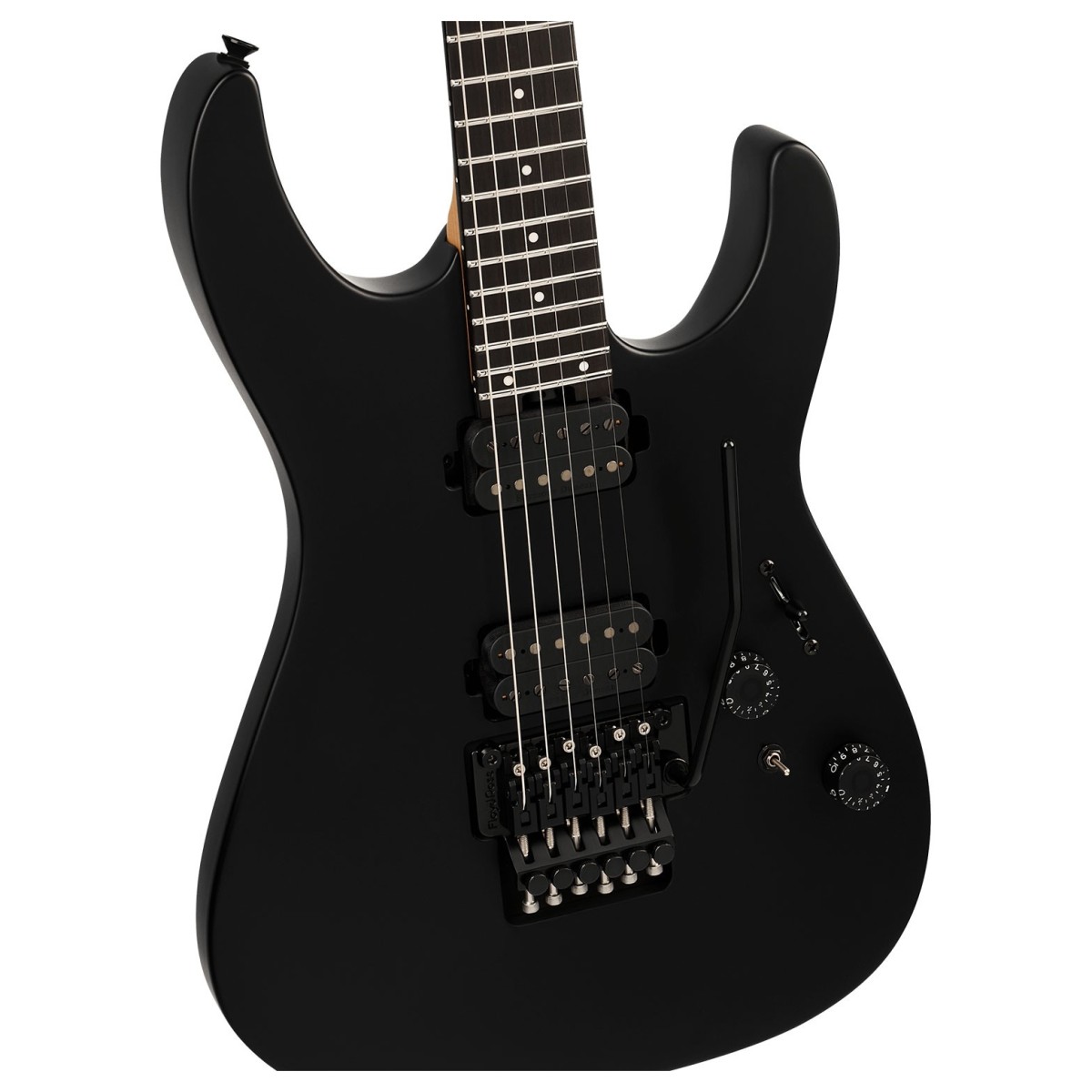 Charvel Pro-Mod Plus Dinky DK24 HH FR EB Ebony Fingerboard Satin Black - Image 3