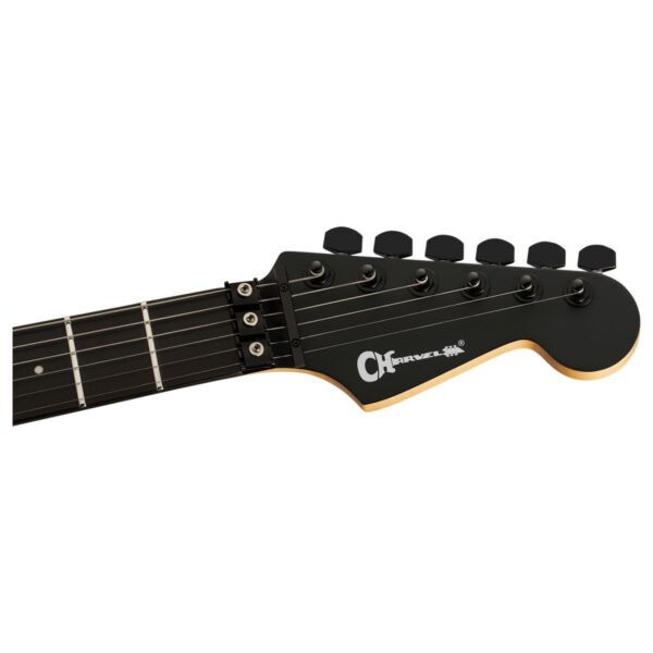 Charvel Pro-Mod Plus Dinky DK24 HH FR EB Ebony Fingerboard Satin Black - Image 4