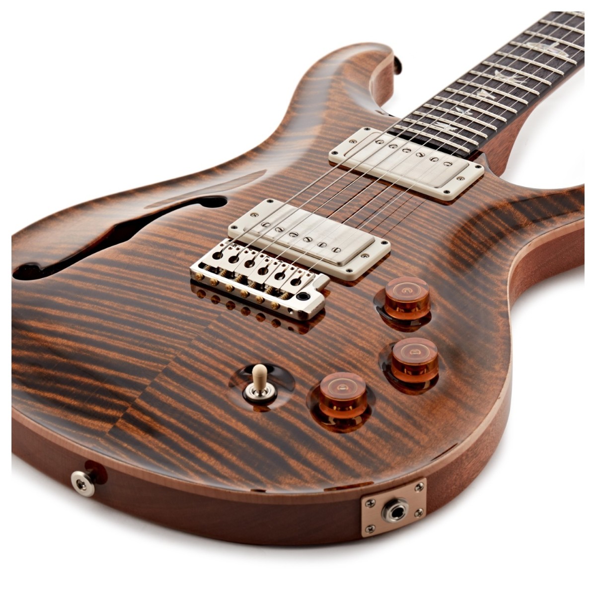 PRS DGT Semi-Hollow Tiger Eye Birds #0427294 - Image 3