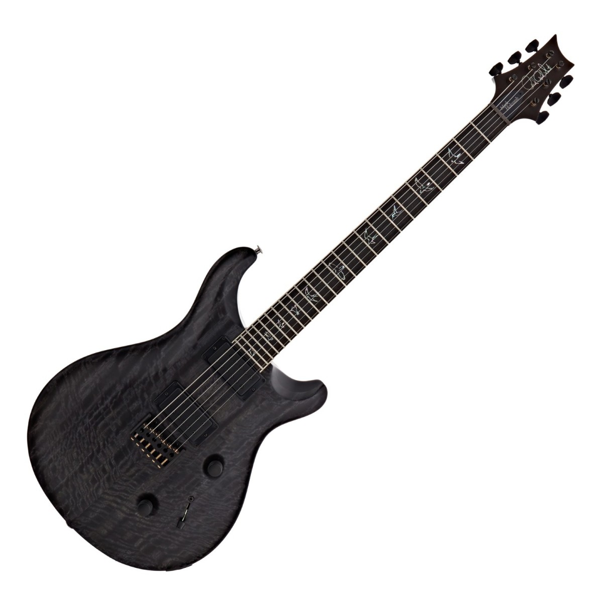 PRS Mark Holcomb Signature Grey Black Stained Binding Satin Nitro #0416790 - Image 1