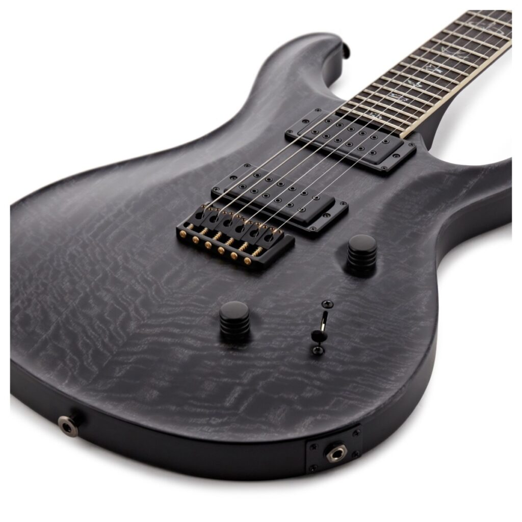 PRS Mark Holcomb Signature Grey Black Stained Binding Satin Nitro #0416790