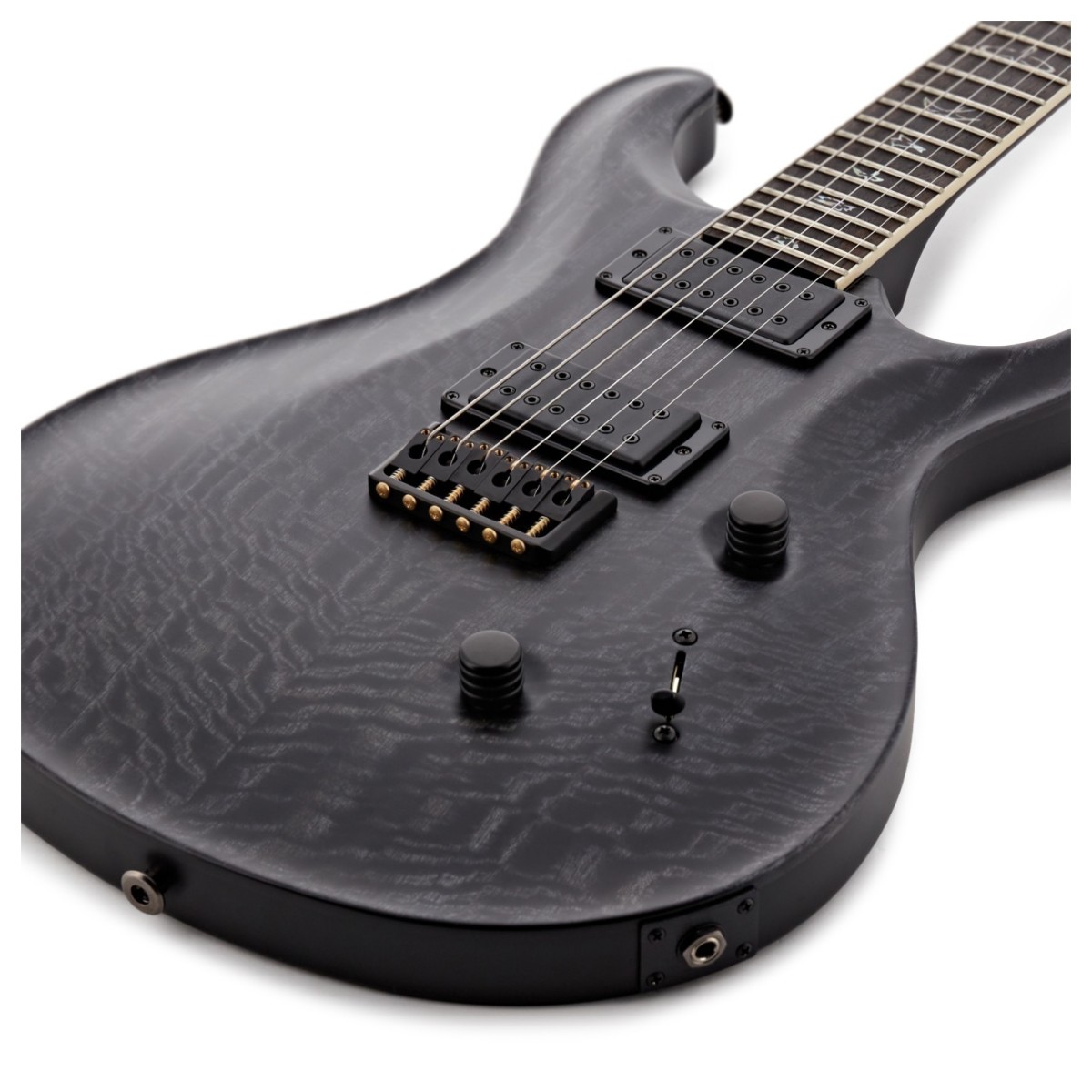 PRS Mark Holcomb Signature Grey Black Stained Binding Satin Nitro #0416790 - Image 3