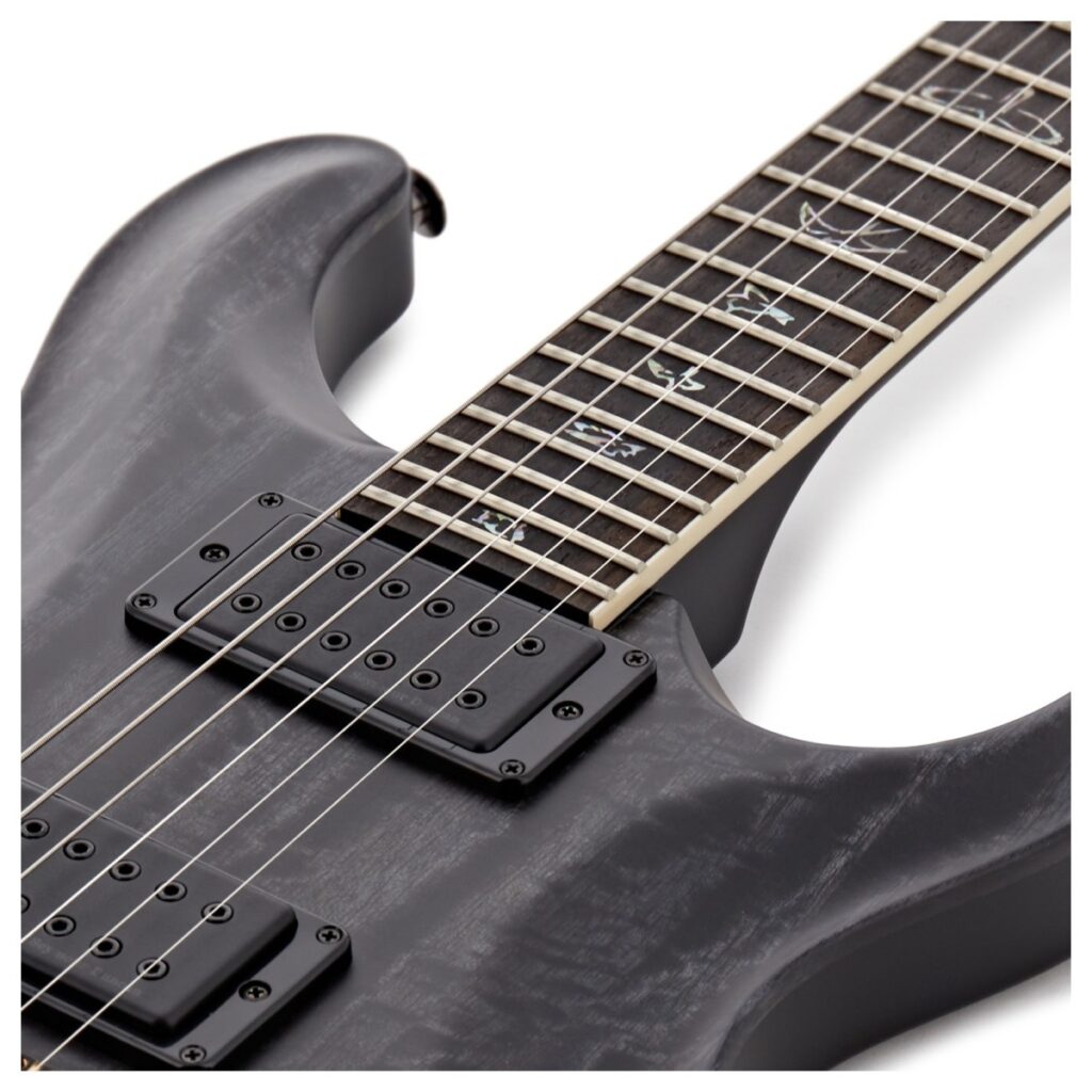 PRS Mark Holcomb Signature Grey Black Stained Binding Satin Nitro #0416790
