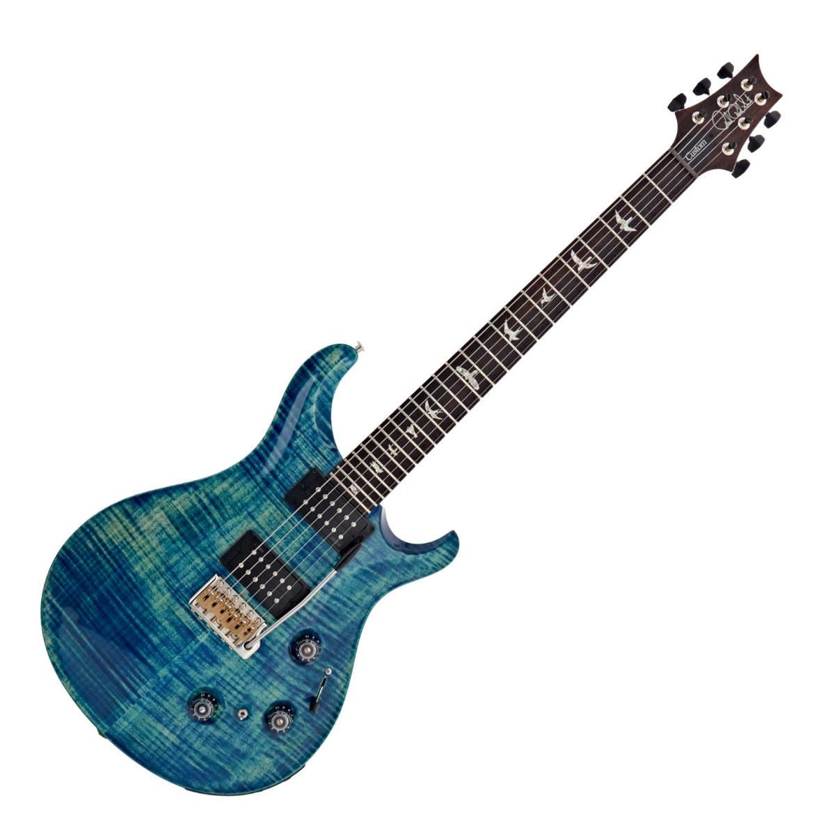 PRS Custom 24 Piezo River Blue Pearl #0425263 - Image 1