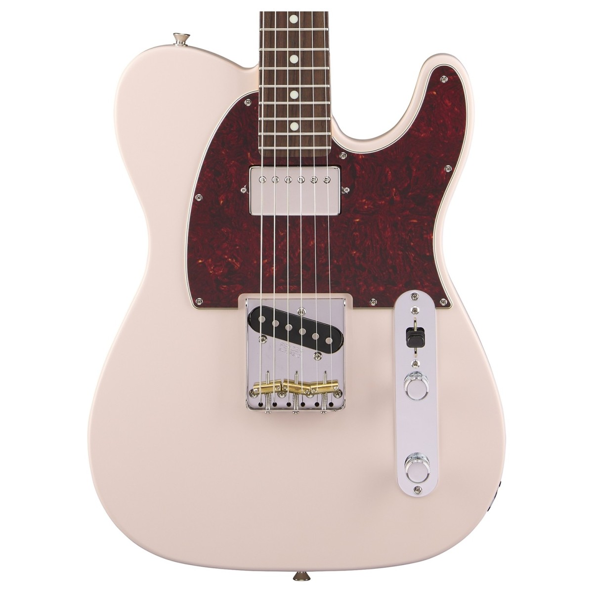 Fender Made in Japan Hybrid II Telecaster SH RW Satin Shell Pink - Image 2