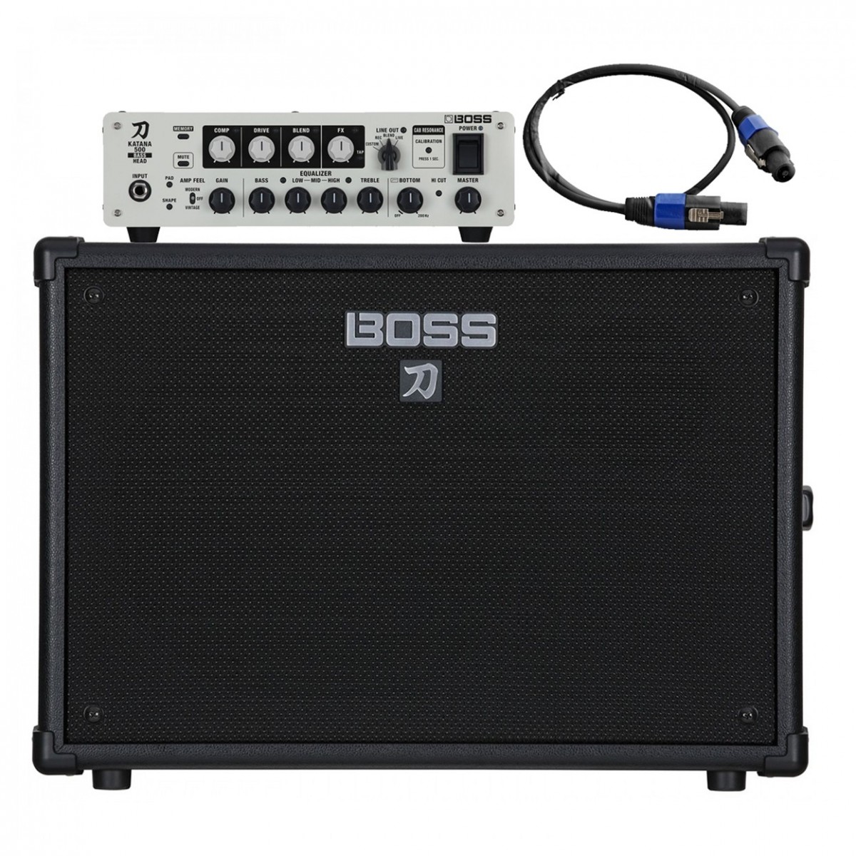 Boss Katana 500 Bass Head and 1x12 Neodynium Cab Bundle - Image 1