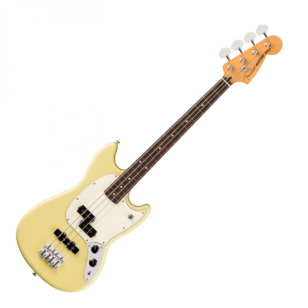 Fender Player II Mustang Bass PJ RW Hialeah Yellow - Image 1