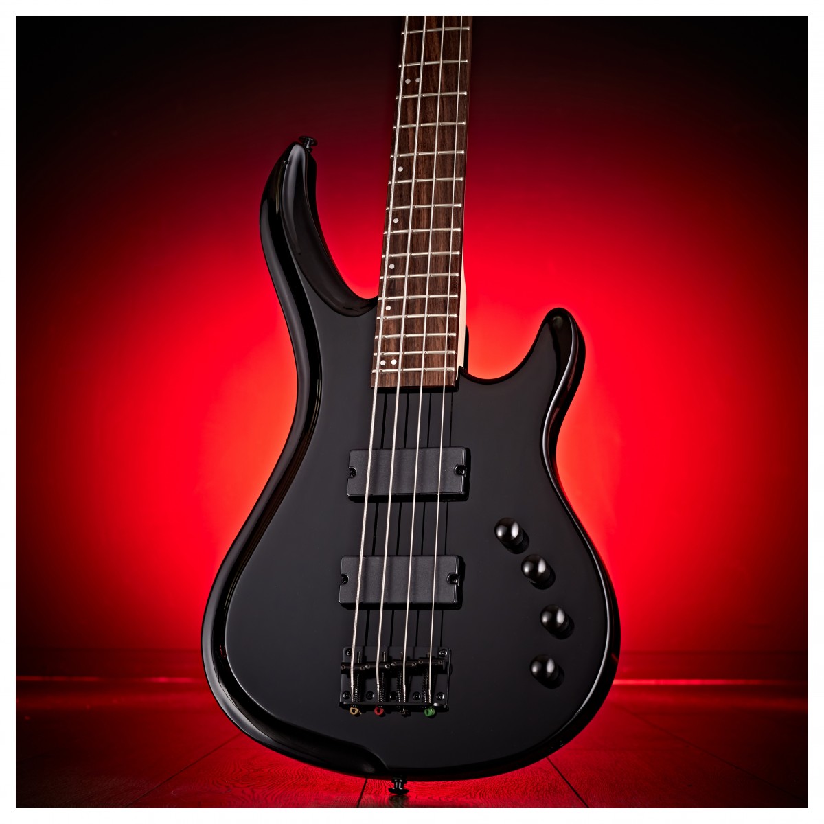 G4M 878 Bass Guitar All Black & Eden Orbiter 8 Combo Amp - Image 2
