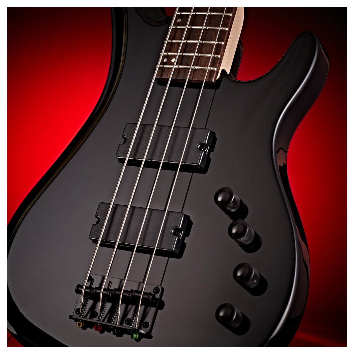 G4M 878 Bass Guitar All Black & Eden Orbiter 8 Combo Amp - Image 3
