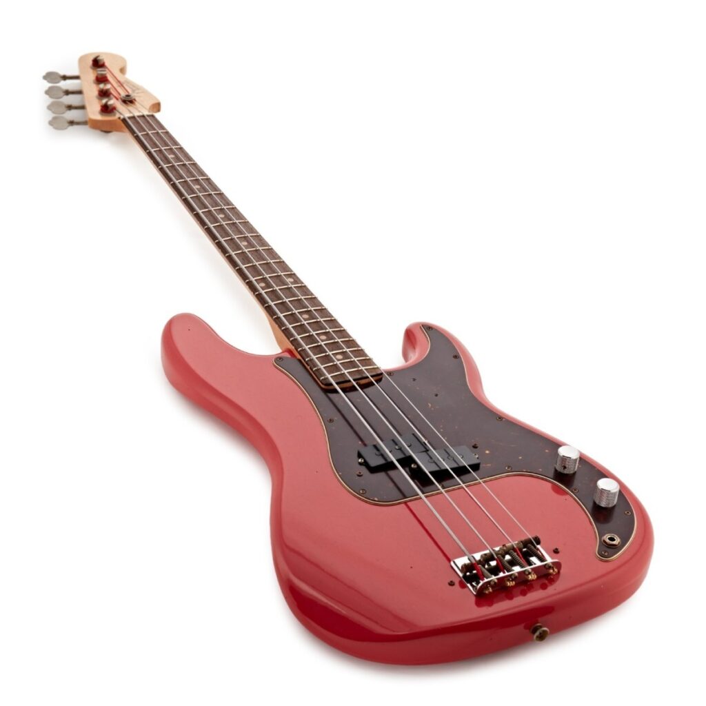 Fender Custom Shop Pino Palladino Signature Precision Bass RW Fiesta Red over Desert Sand