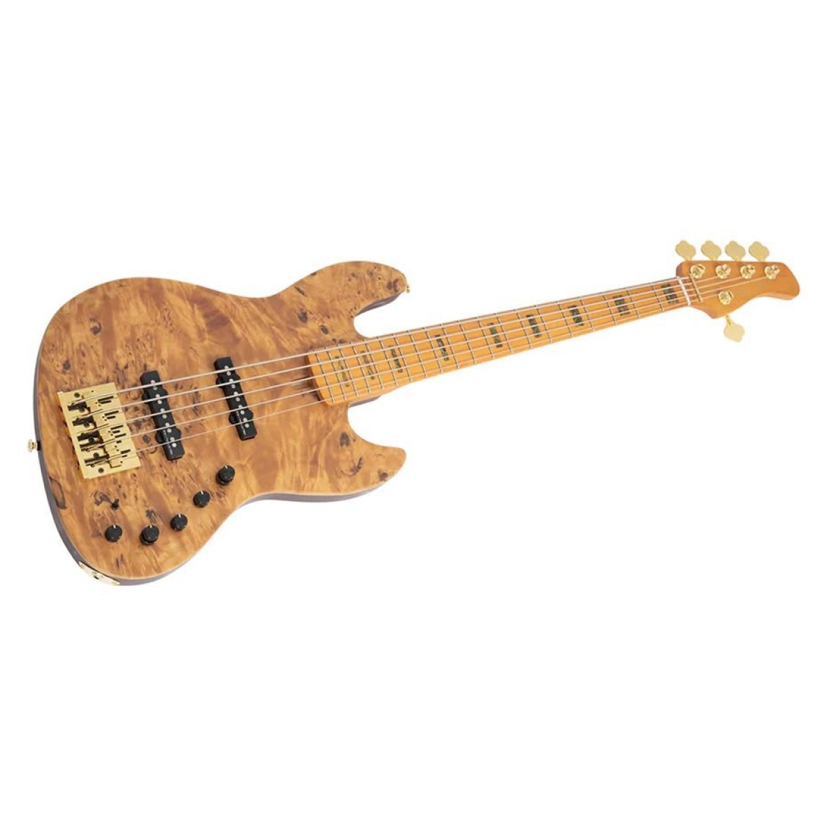 Sire Marcus Miller V10 5 String Bass Swamp Ash and Poplar Burl - Image 3