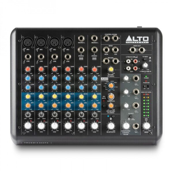 Alto TRUEMIX 800FX 8-Channel Mixer with USB Bluetooth and Multi FX - Image 1
