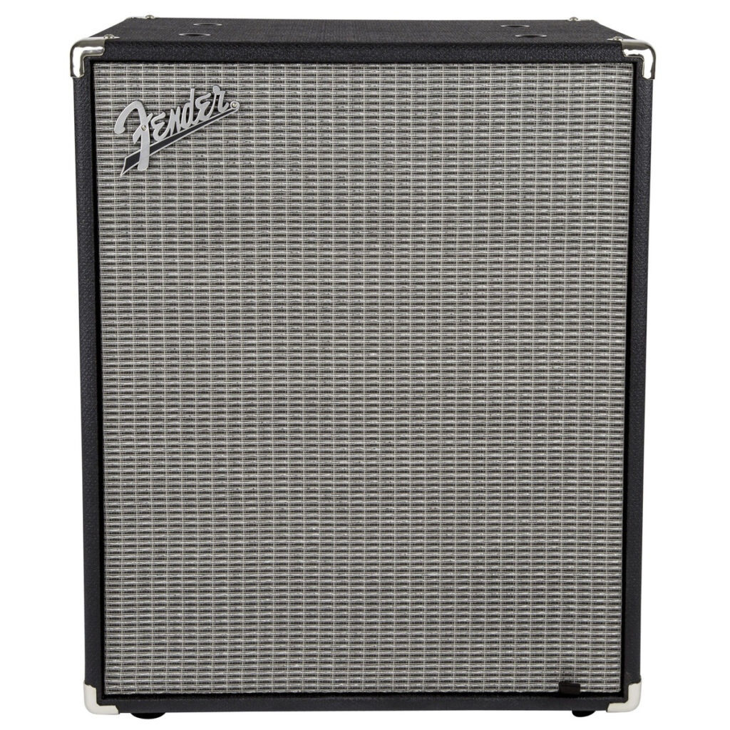 Fender Rumble 210 2x10 Bass Cabinet Black and Silver