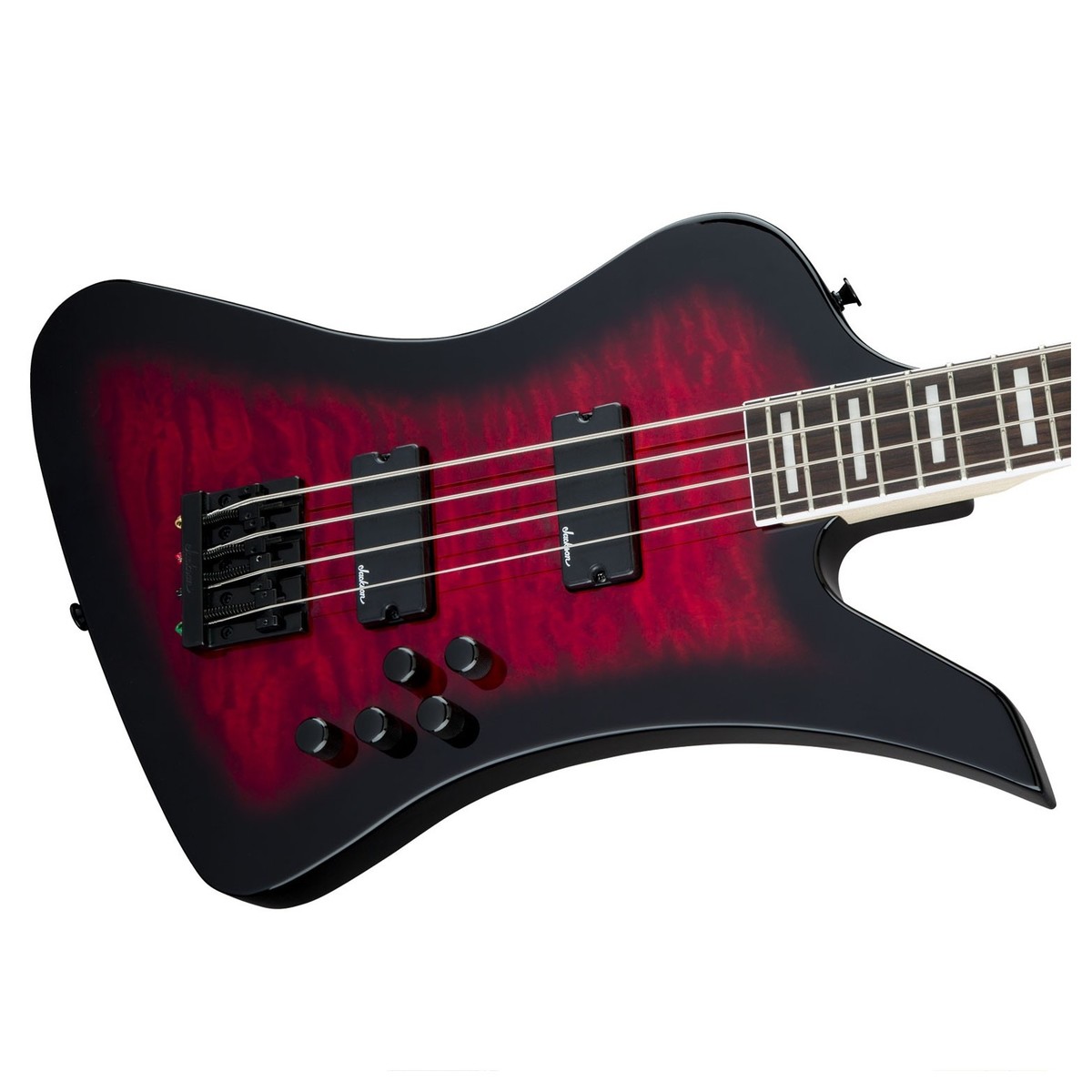 Jackson JS Series Kelly Bird JS3Q Transparent Red Burst - Image 3