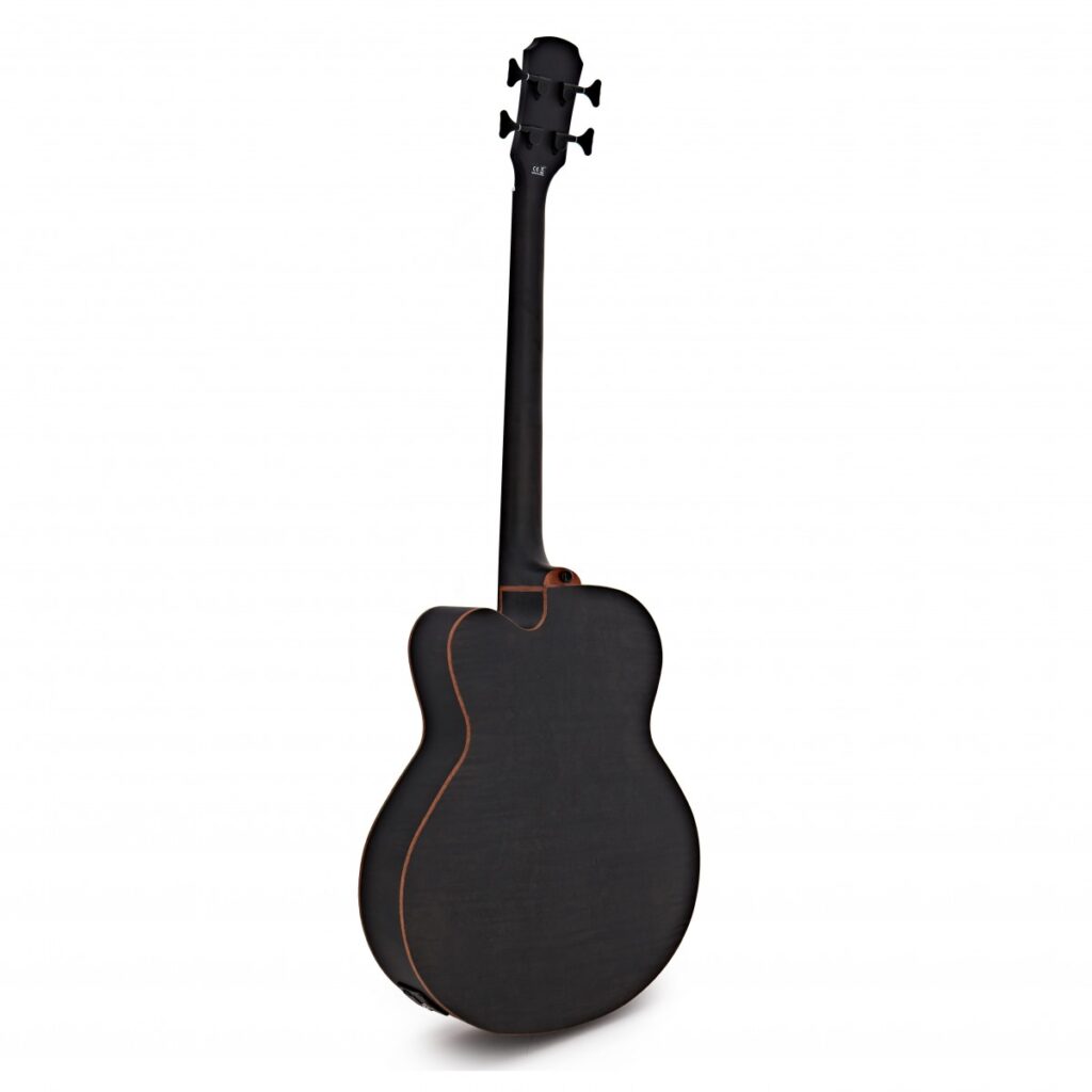 Aria FEB-F2M Medium Scale Bass Stained Black