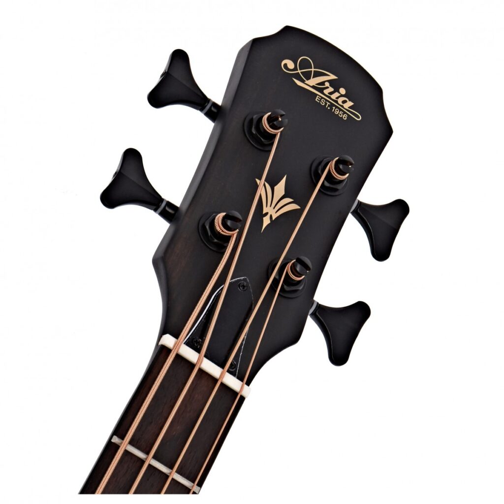 Aria FEB-F2M Medium Scale Bass Stained Black